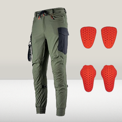 Pantalon moto - NewBikeTrousers™ - Vert armée